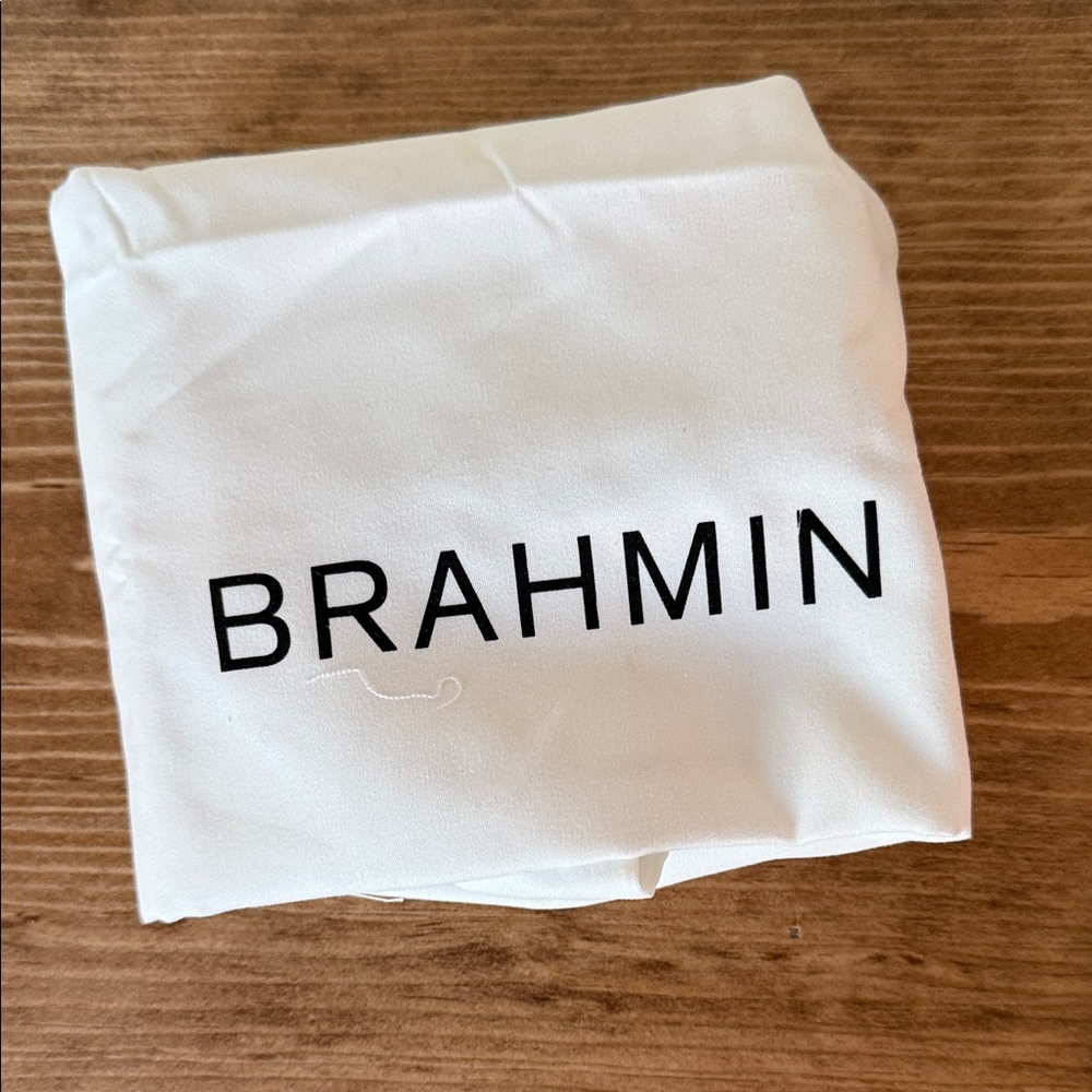 Brahmin Small Charmaine Train Case Rose Gold Melbourne Genuine Leather - Picture 6 of 7